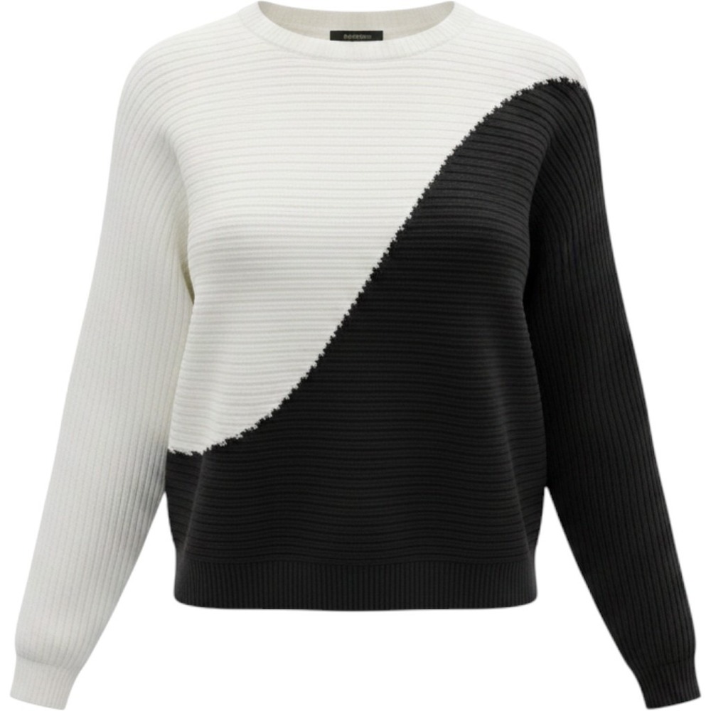 Express Colorblock Ribbed Sweater Womens XS Chic Minimalist Office Knit‎